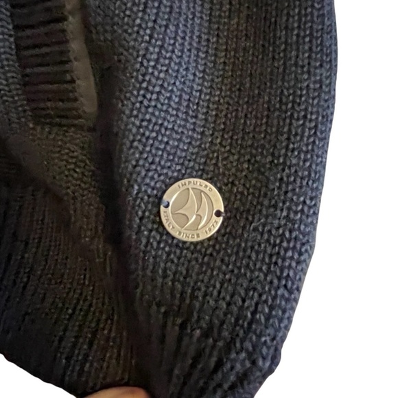 Impulso Made in Italy-50% Wool-Zip up Cardigan-Diamond Design- Size XXL-EU/XL US - Picture 3 of 15